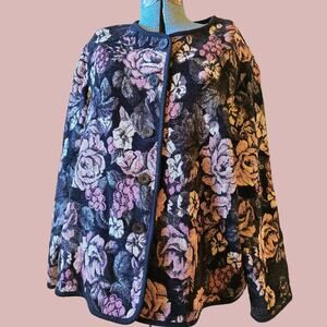 Vintage Cottage Core Tapestry Blazer, XXL/2X